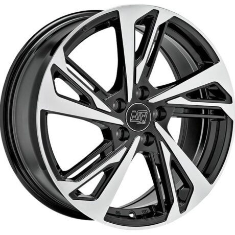 MSW 60 Gloss Black Full Polished 7,5×17 5×112 ET51 CB57,1 R13 725 kg W19436003E56
