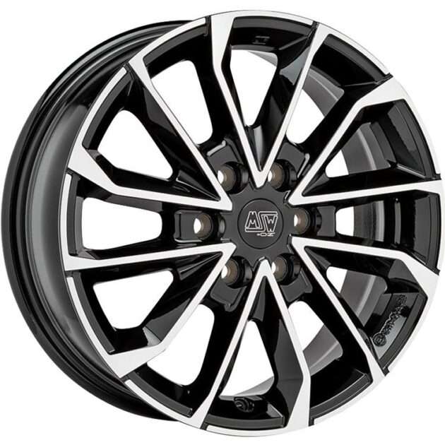 MSW 42 Van Gloss Black Full Polished 7,5x19 6x120 ET52.5 CB74,6 60° 1250 kg W19473001T56