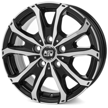 MSW 48 Van Gloss Black Full Polished 6,5×15 5×118 ET55 CB71,1 60° 1200 kg W19481001T56