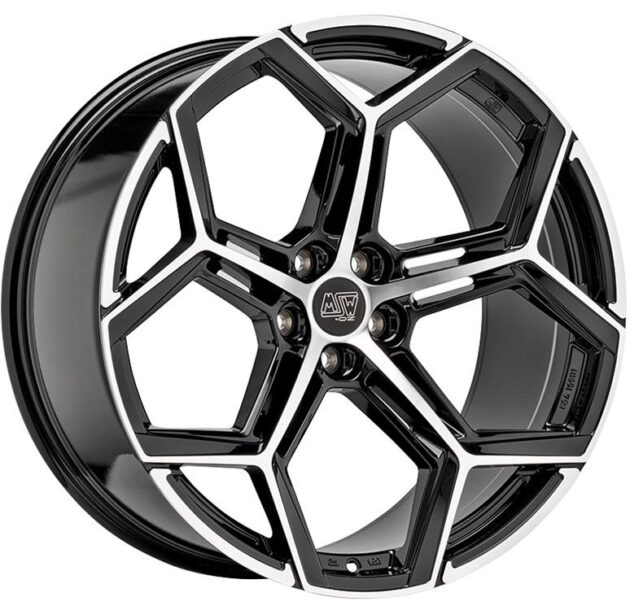 MSW 53 Gloss Black Full Pol 10,5x22 5x112 ET19 CB66,6 60° 910 kg W1947200156