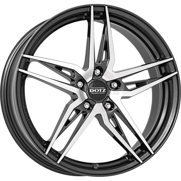Dotz Interlagos dark Gunmetal/polished 7,5x18 5x100 ET51 CB57,1 R13 615 kg OINF6FP51E