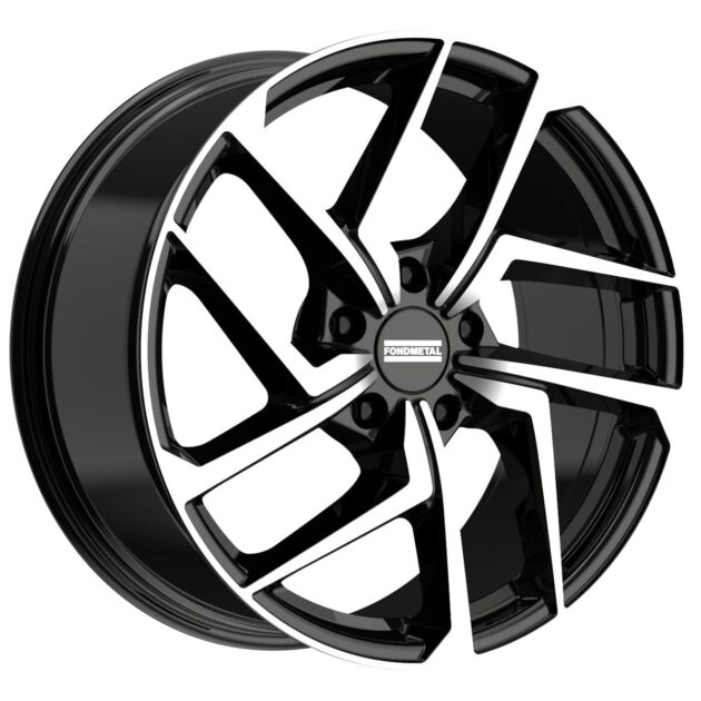 Fondmetal Taara Glossy Black Machined 10x22 5x112 ET21 CB66,6 R13 1000 kg RF20993