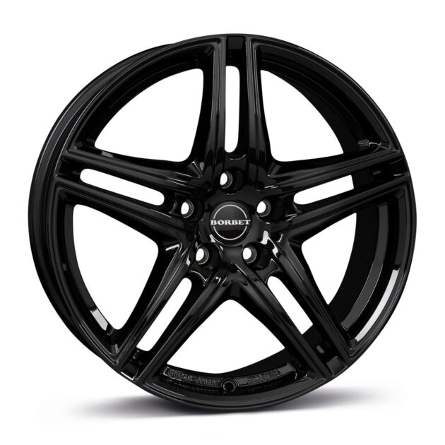 Borbet XR black glossy 6,5x16 5x112 ET22 CB66,6 60° 650 kg 496758