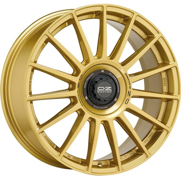 OZ Racing Superturismo Evoluzione Race Gold Black Lettering 8x18 5x114.3 ET45 CB75,0 60° 680 kg W01854207E77