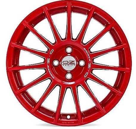 OZ Racing SUPERTURISMO LM RED WHITE LETTERING 4h 7×17 4×100 ET42 CB68,0 60° 570 kg W0188020183