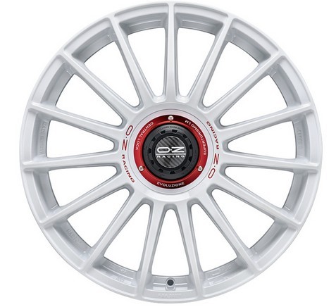 OZ Racing Superturismo Evoluzione WRC Race White Red Lettering 8x18 5x114.3 ET45 CB75,0 60° 680 kg W0185420783