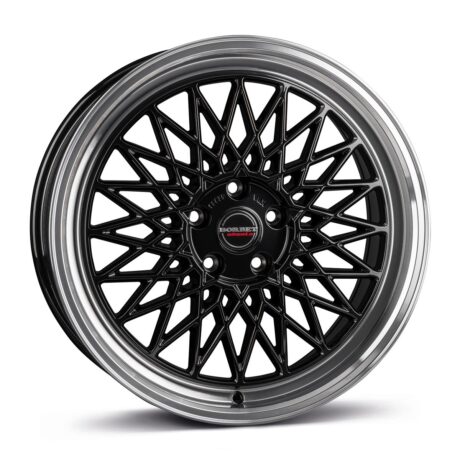 Borbet B black rim polished 7×17 4×100 ET25 CB64,1 60° 625 kg 497078