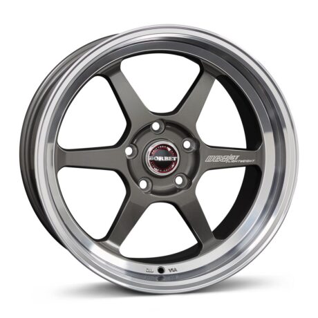 Borbet DB8GT graphite rim polished 8,5×18 5×112 ET25 CB72,6 60° 600 kg 496300
