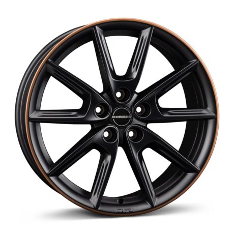 Borbet LX19 black matt rim copper 8×19 5×112 ET40 CB66,6 60° 760 kg 497890