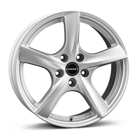 Borbet TL brilliant silver 5,5×15 5×100 ET38 CB57,1 R13 500 kg 8131001