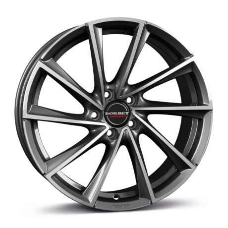 Borbet VTX Graphite Polished 8×18 5×112 ET37 CB66,6 60° 670 kg 496494
