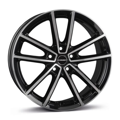 Borbet W black polished glossy 7×17 5×112 ET43 CB57,1 R13 700 kg 497256