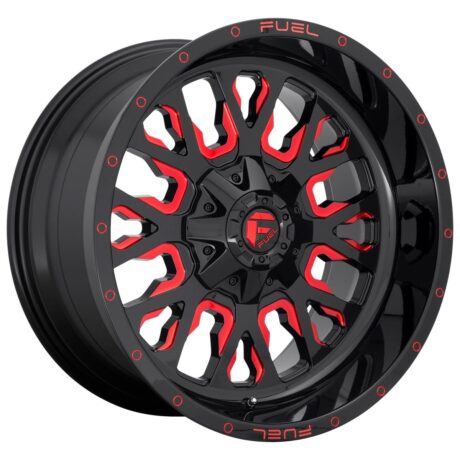 Fuel D612 Stroke Gloss Black Red Tinted Clear 10×20 6×139.7 ET-19 CB106,1 (PCD2: 6×135) 60° 1133 kg D61220009846